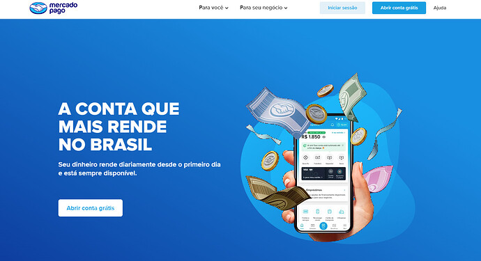 Como abrir a conta no Mercado Pago