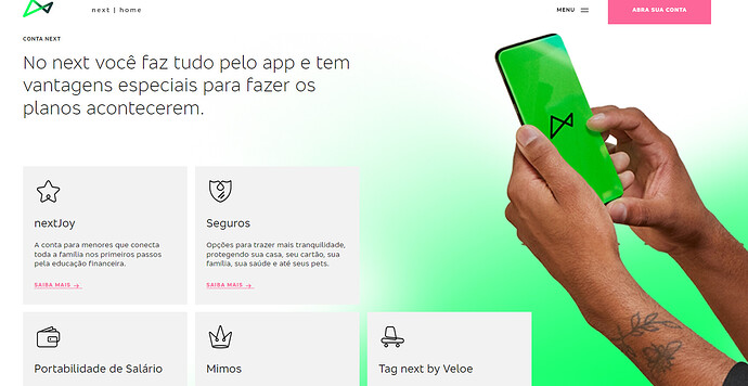 Quanto o Next cobra por saque?