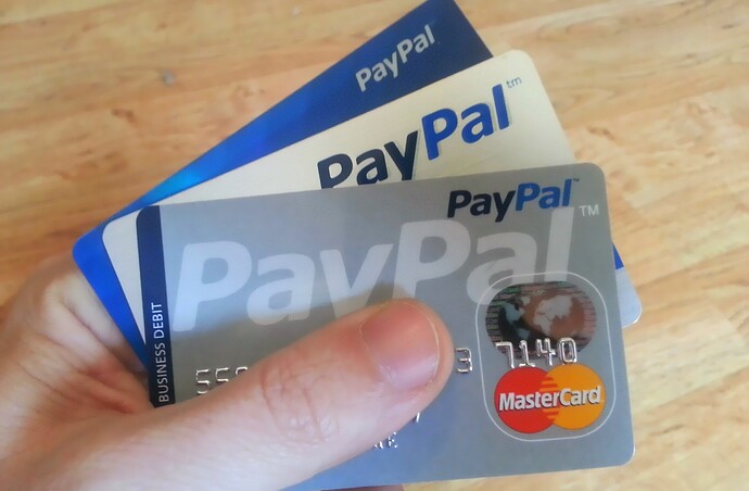 paypal cartoes