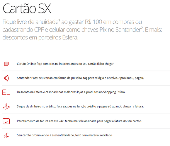 Qual o melhor cartão: Santander SX ou Mooba