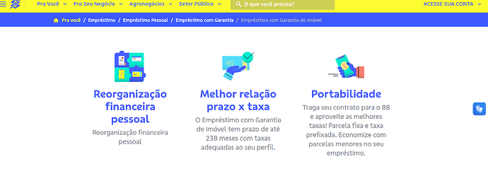 Simulador empréstimo com garantia de imóvel Banco do Brasil