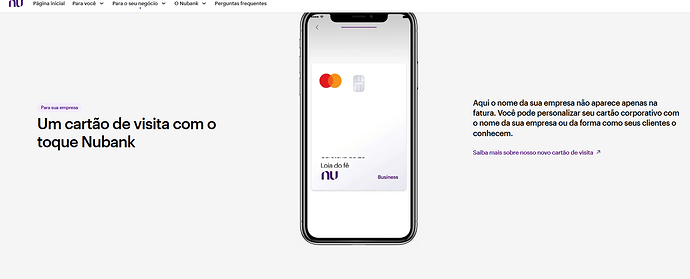 O que é cartão business Nubank?