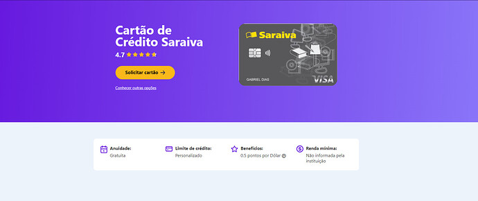 Como conseguir o cartão Saraiva