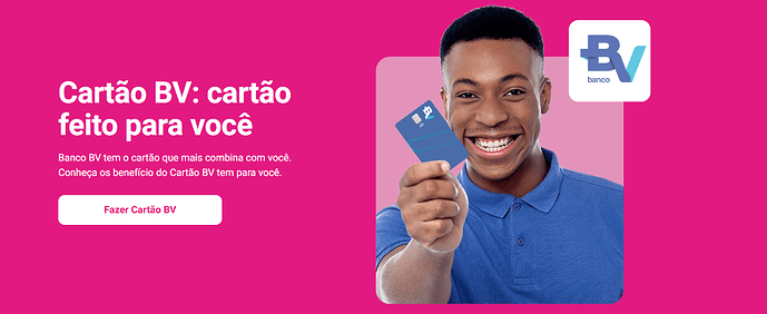 Solicitar cartão de crédito BV