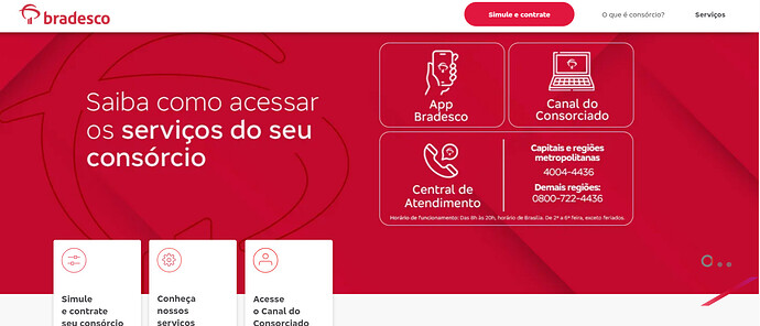 consórcio Bradesco