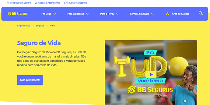 Seguro de vida banco bb