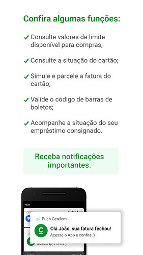 Aplicativo Banco Cetelem