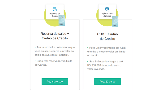 Como ativar a função crédito do cartão PagBank?