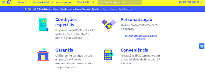 Simulador empréstimo com garantia de imóvel Banco do Brasil