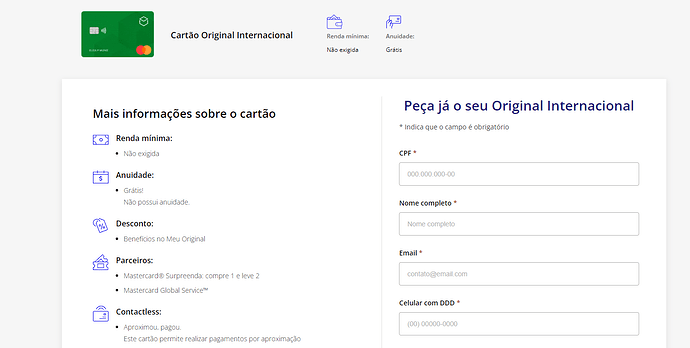 Qual o melhor cartão: Original Internacional ou C6 Bank
