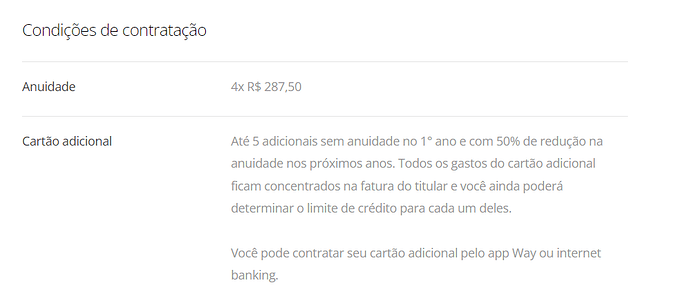 Condições de contratações do cartão de crédito Santander Decolar Infinite