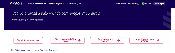 Em quantas vezes a Latam parcela?
