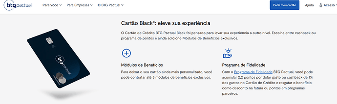 Qual o melhor banco para ter um cartão Black?