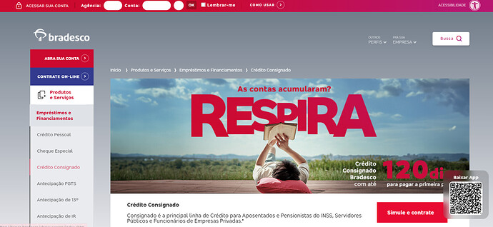 Qual é o limite de idade para empréstimo consignado Bradesco?