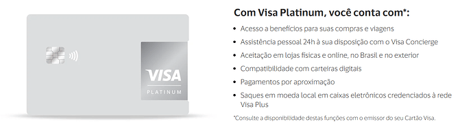 Quais as vantagens de ser Platinum?