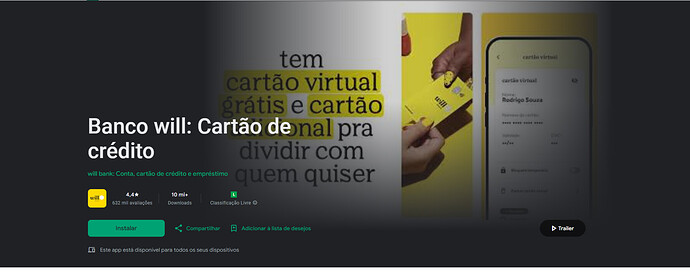 Cartão de Crédito Will Bank