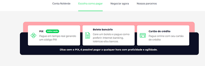 Como posso pagar minha parcela do NoVerde?
