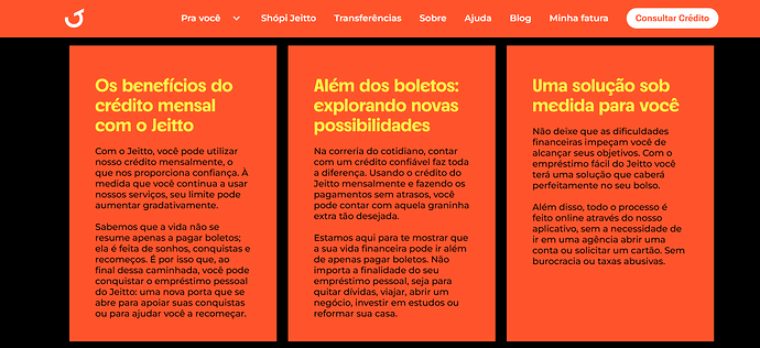 Qual é o limite de crédito Jeitto?