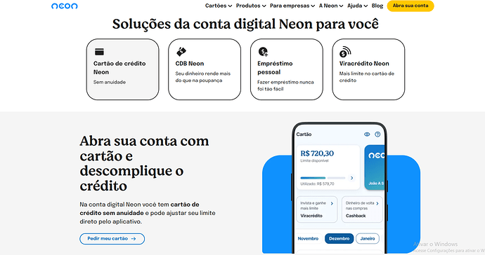 Qual o melhor cartão: GiraBank ou Caixa Neon