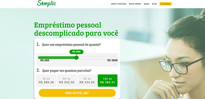 Qual a taxa de juros da Simplic?