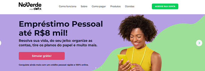 Quanto a NoVerde empresta?