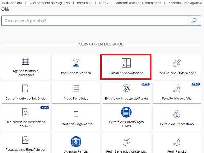 Simulador de aposentadoria