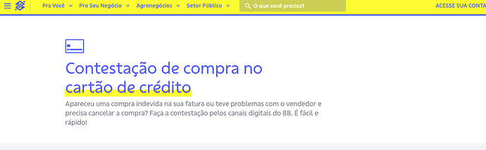 O que acontece se eu contestar uma compra no cartão de crédito?