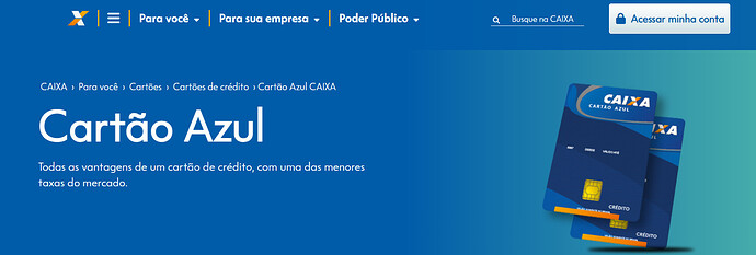 Quanto é a anuidade do cartão de crédito da CAIXA?