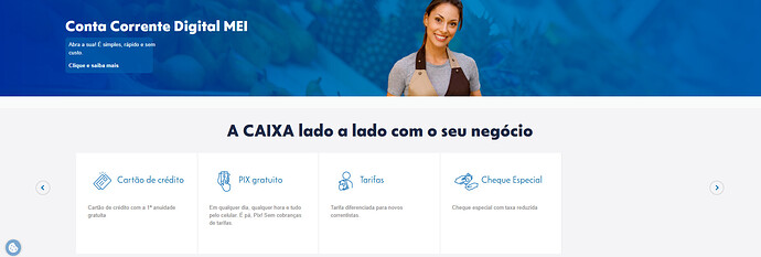 Quanto custa uma conta MEI na Caixa