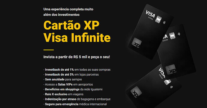 Quem tem cartão Rico não pode ter XP?