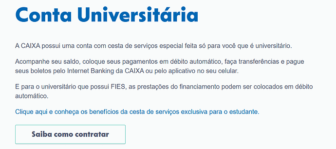 Qual o melhor tipo de conta Caixa?