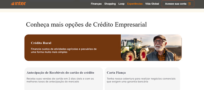 Quanto o Banco Inter libera de crédito para MEI?