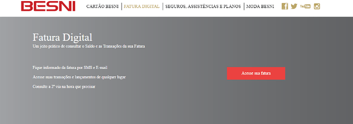 Como conseguir fatura Besni 2 via?