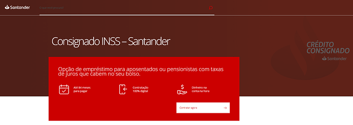 Empréstimo com garantia INSS Santander