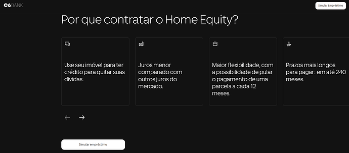 Quais são os valores máximo e mínimo do empréstimo com garantia de imóvel no C6 Bank?
