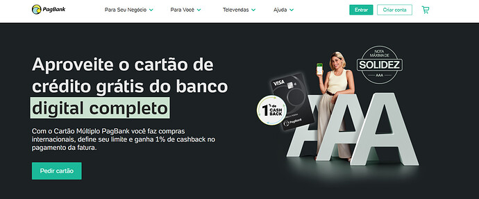 Qual o limite inicial de crédito do PagBank?