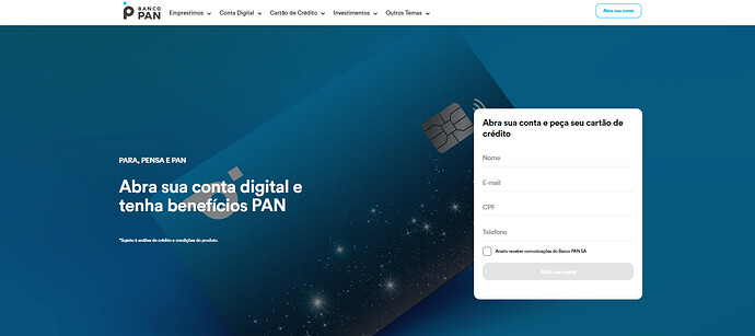 Quem tem nome sujo pode fazer empréstimo no banco Pan?