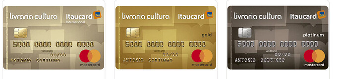 Cartão de crédito Livraria Cultura Itaucard Internacional Mastercard