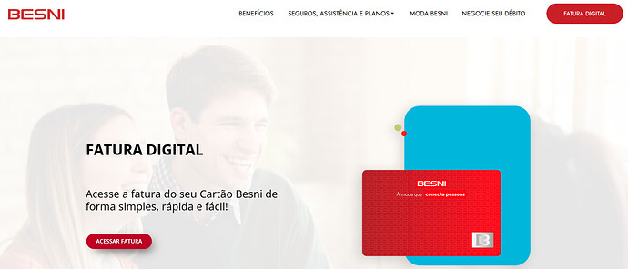 Tem como consultar fatura Besni com CPF?