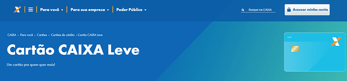 Página do site da Caixa