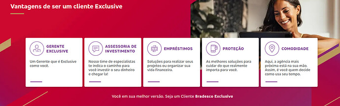 Qual é melhor, Bradesco Exclusive ou Prime?