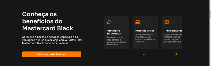 Cartão de crédito Banco Inter limite inicial