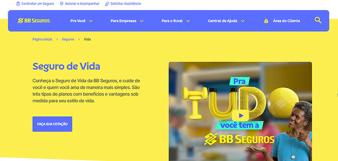 Seguro de vida Banco do brasil