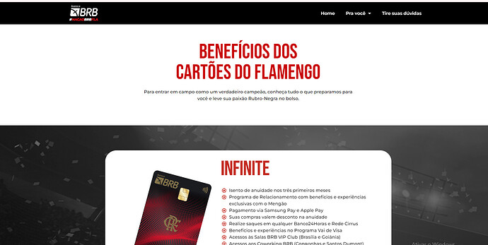 Qual o melhor cartão: BRB Flamengo ou Will Bank