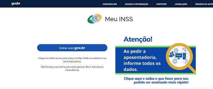 Site Meu INSS