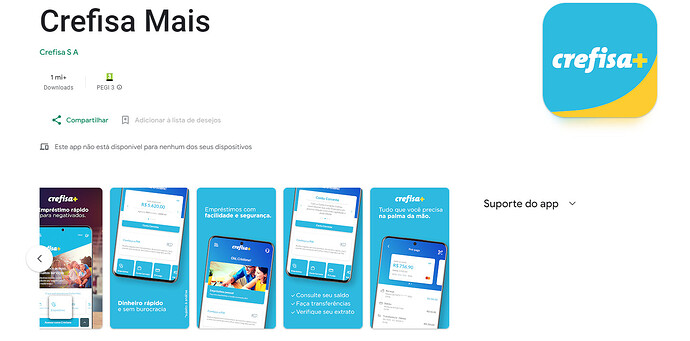 Aplicativo Crefisa Mais