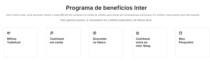 Benefícios do cartão Platinum Banco Inter