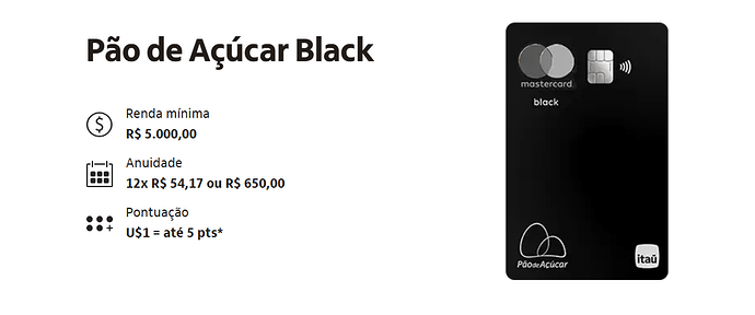 Como conseguir um cartão de crédito pão de açúcar?