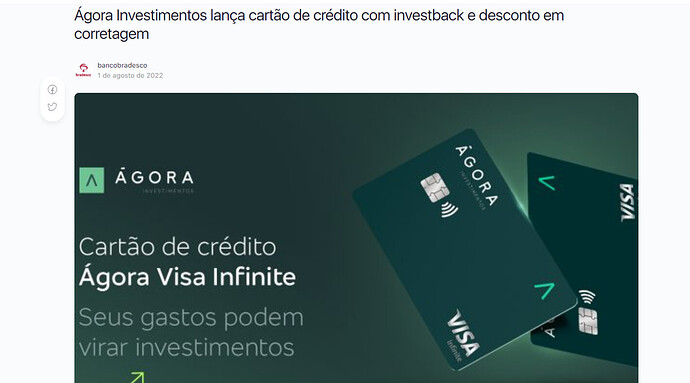 Como conseguir o cartão de crédito Ágora