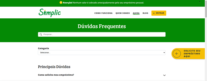 Qual a taxa de juros da Simplic?
